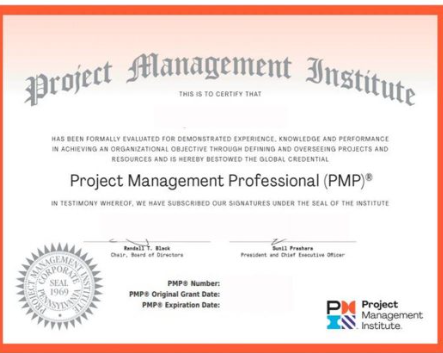 PMP - an important project management certification